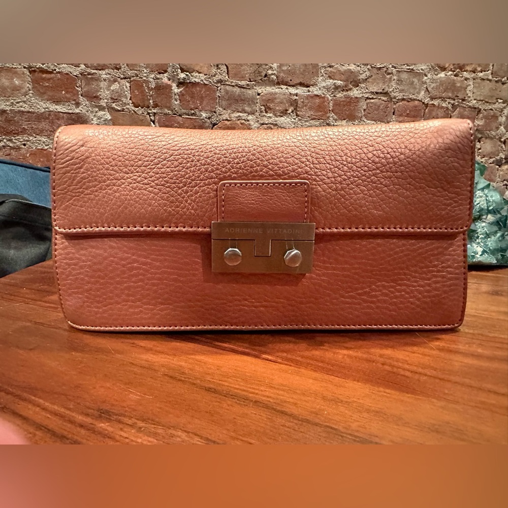 Adrienne Vittadini leather clutch